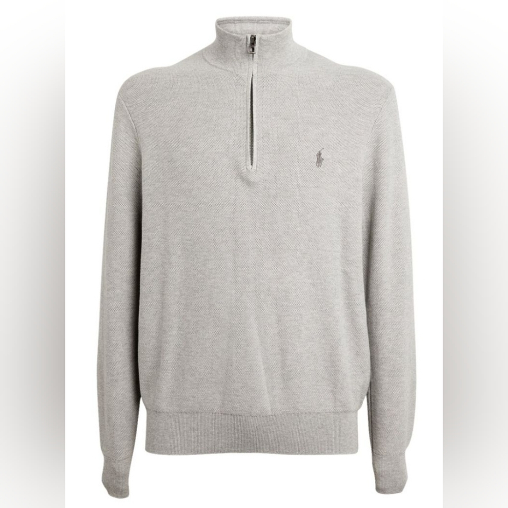 Polo Ralph Lauren Pima Cotton Half-Zip Sweater Sz. Large
